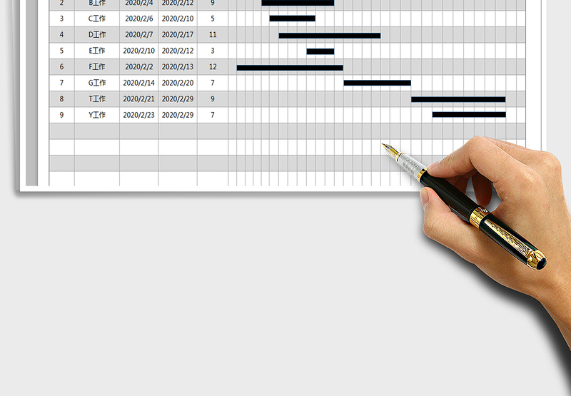 2025年工作进度表（甘特图）