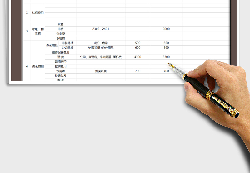 2025年费用支出与预算表