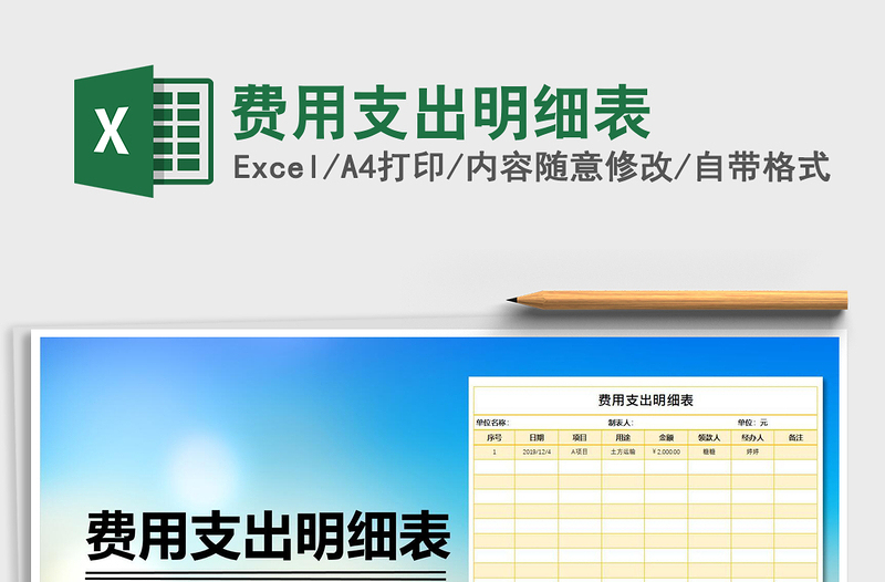 2025年费用支出明细表