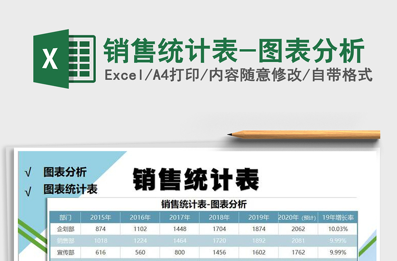 2025年销售统计表-图表分析