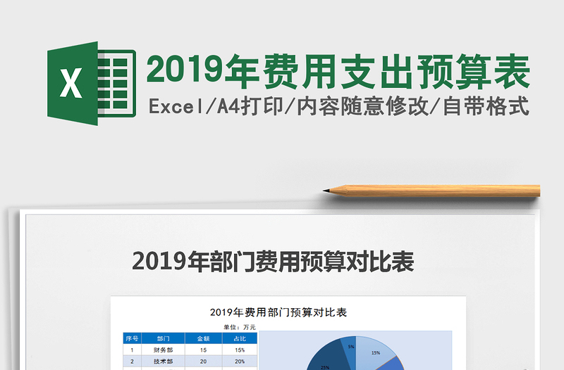 2025年2019年费用支出预算表