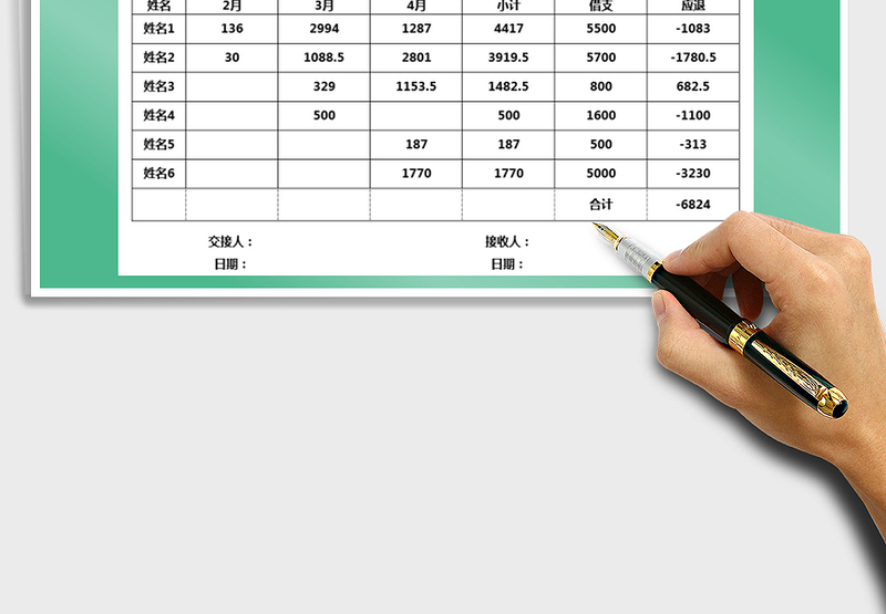2025年出纳交接清单表