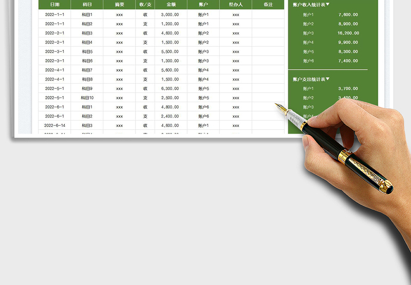 2025财务收支明细表免费下载