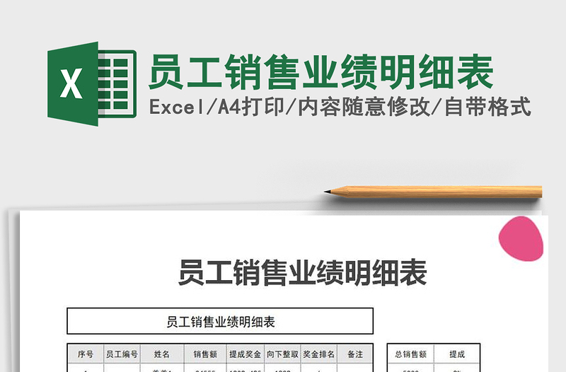 2025年员工销售业绩明细表