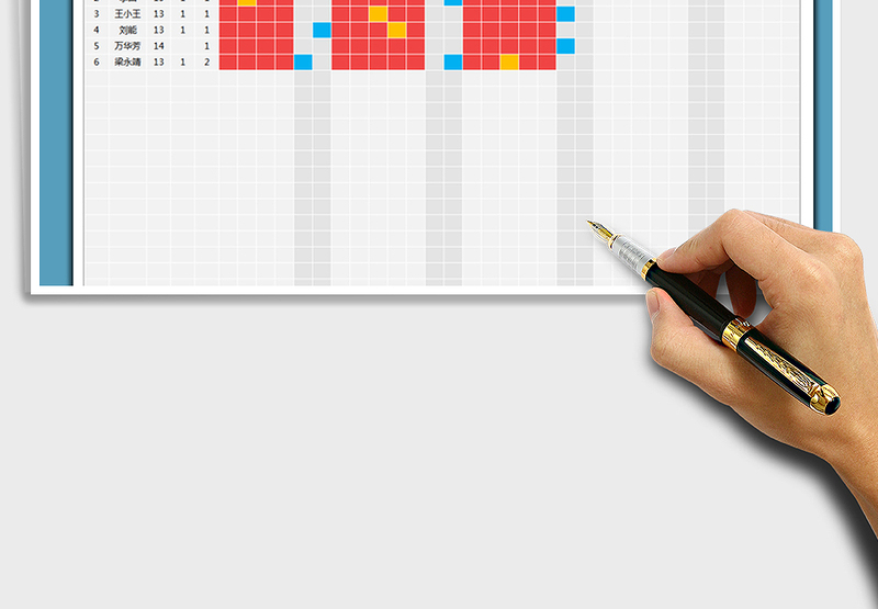 2025年签到 考勤 统计表