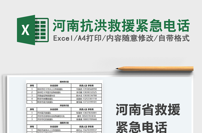 2025河南抗洪救援紧急电话免费下载