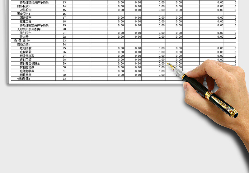 2025年医疗机构资产负债表免费下载