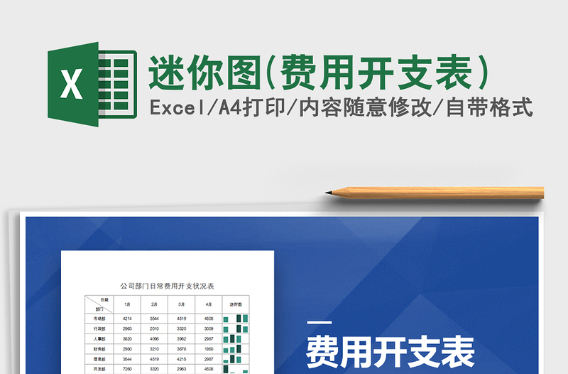 2025年迷你图(费用开支表）