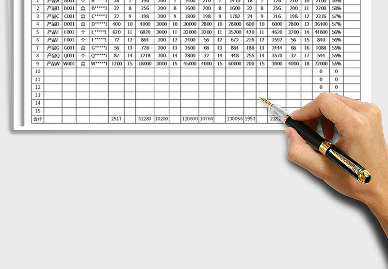 2025年进销存统计表