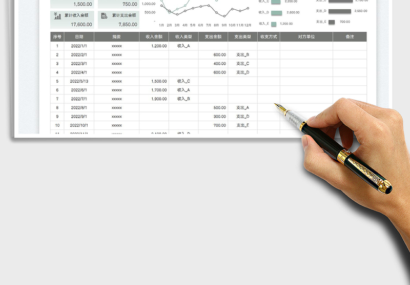 2025日常收支财务记账报表免费下载