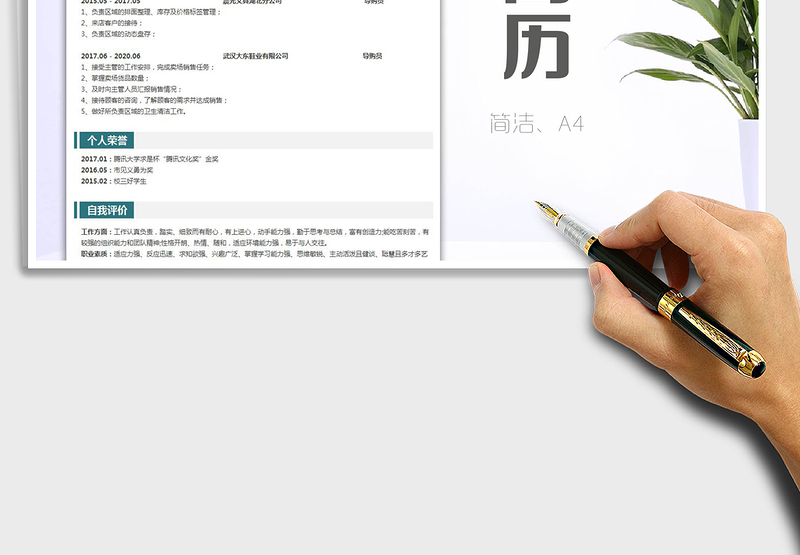 2025年导购员简历（无大学学历）