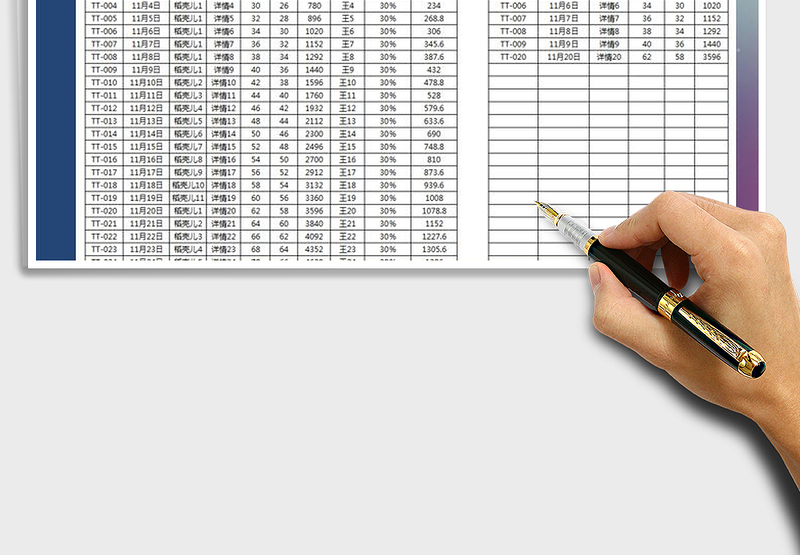 2025年订单明细记录表-客户明细查询