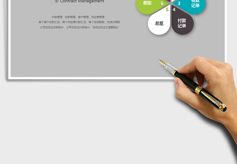 2024年合同管理（客户、供应商管理，应收应付帐，账款总览）