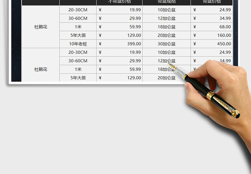 2025年营销团购商品报价表