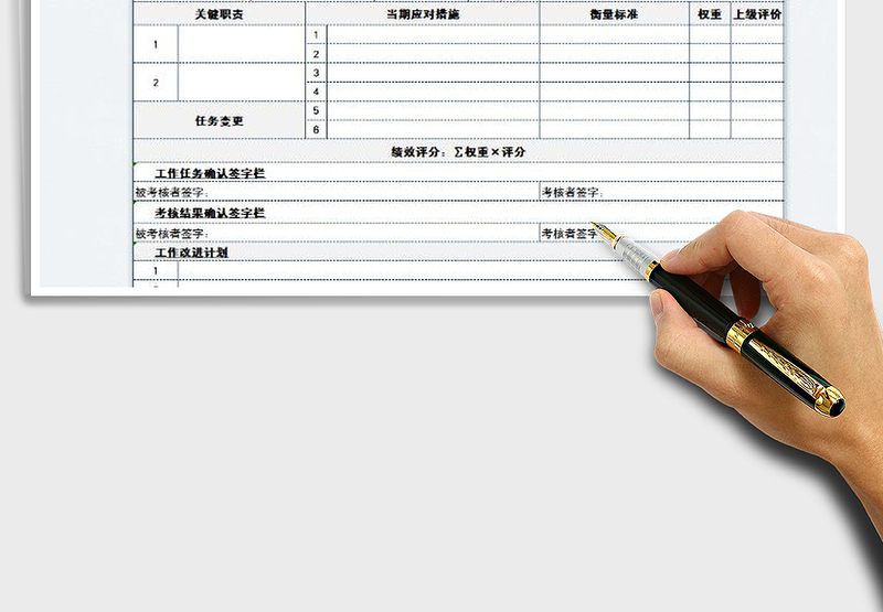 2025部门工作计划评价表免费下载