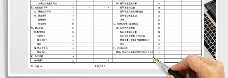 2025年利润表免费下载