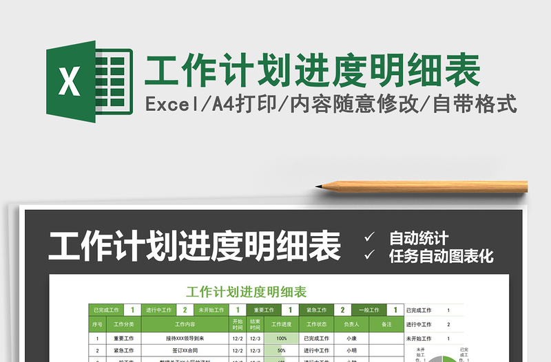 2025年工作计划进度明细表