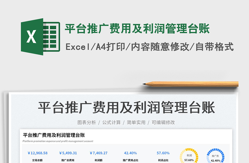 2025平台推广费用及利润管理台账