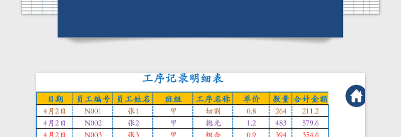 2025年计件工资管理系统（个人明细，总数统计）