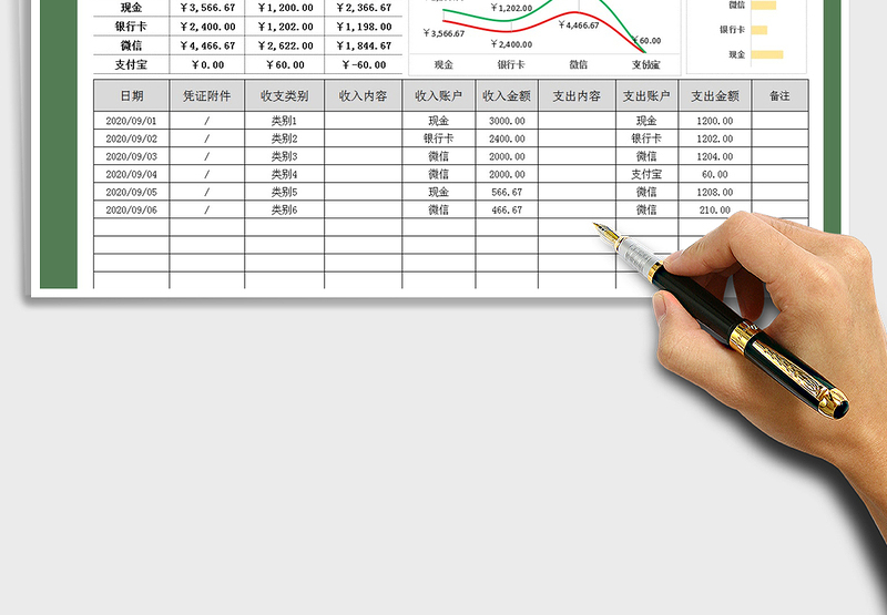 2025年家庭收支记账表