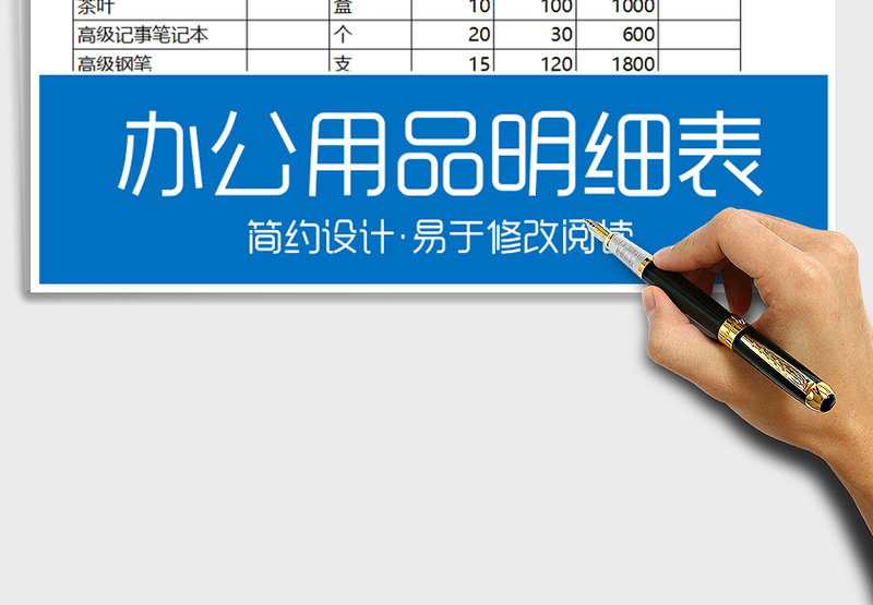 2025年办公用品明细表2