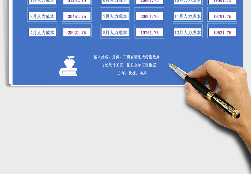 2025年工资考勤管理系统自动统计年度