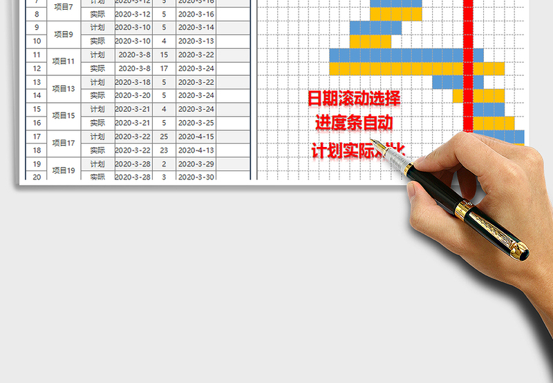 2025年项目计划跟进表(今日线)