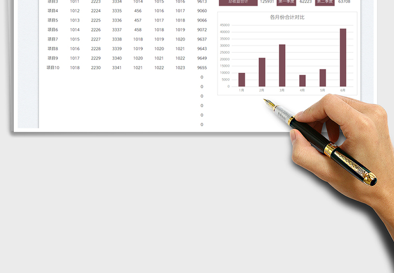 2025上半年收益分析表免费下载