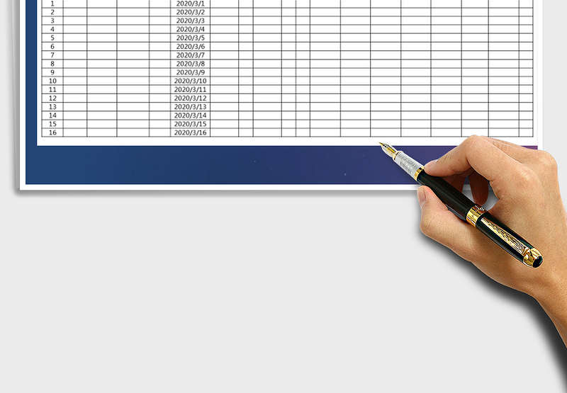 库存明细表-登记表