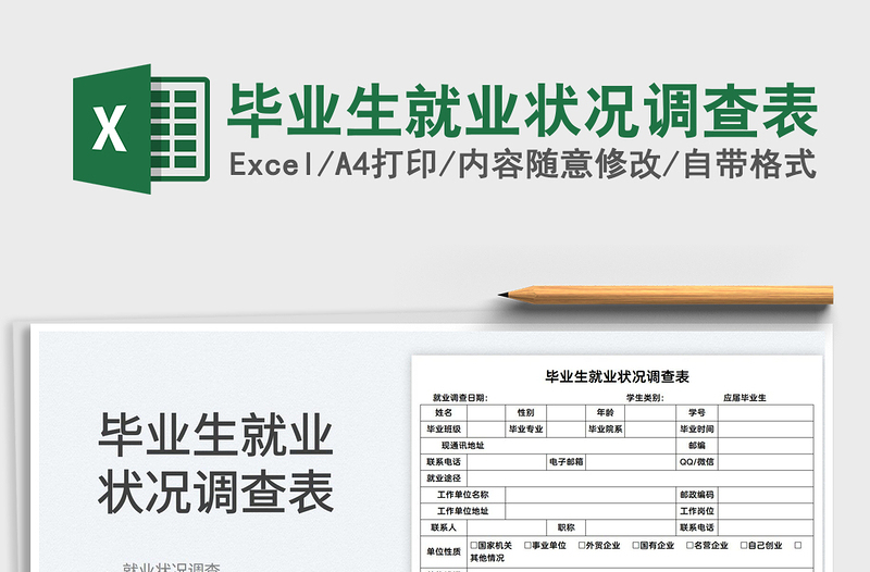 2025毕业生就业状况调查表免费下载