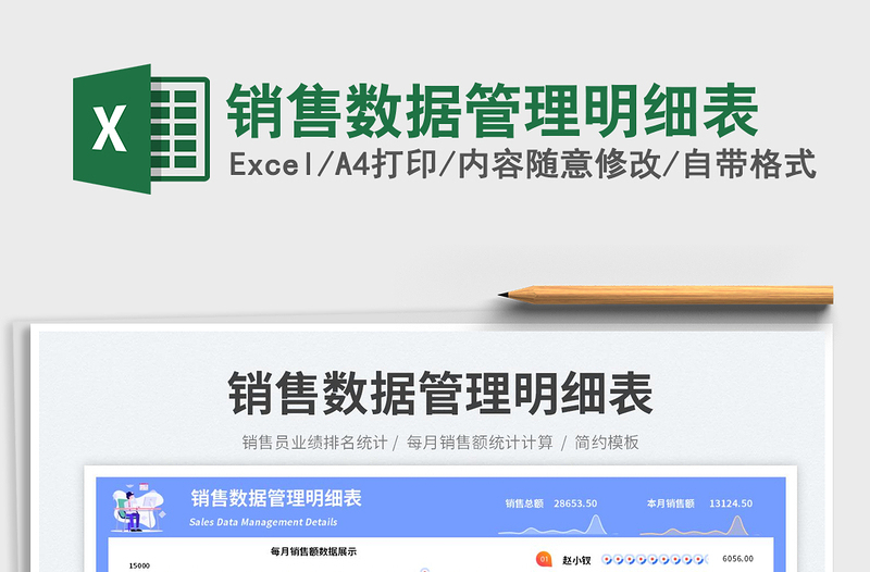 2025销售数据管理明细表