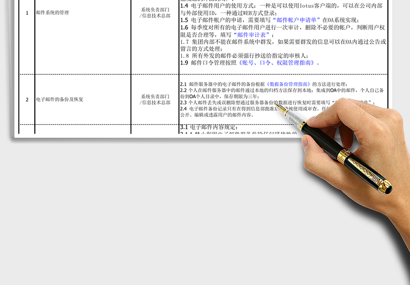 2025年电子邮件管理办法