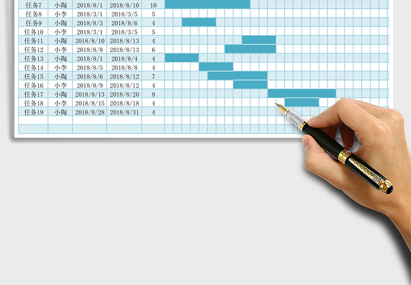 实用工作计划进度表模板