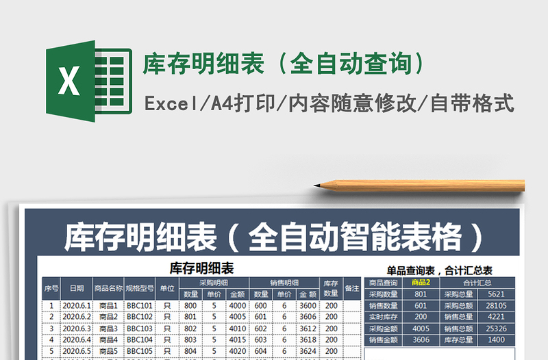 2025年库存明细表（全自动查询）