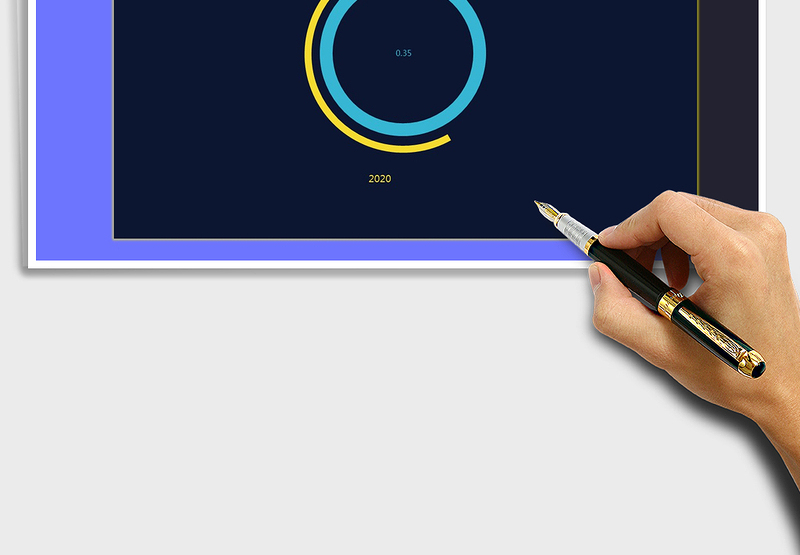 2025年圆环百分比图表