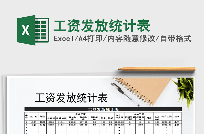 2025年工资发放统计表