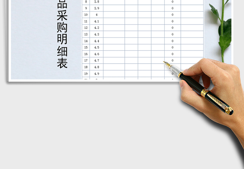 2025年办公用品采购明细表（自动计算）