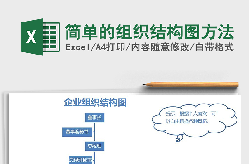 2025年简单的组织结构图方法