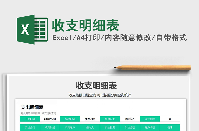 2025年收支明细表