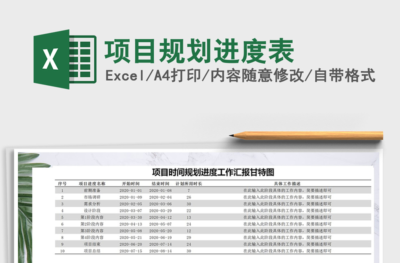 2025年项目规划进度表