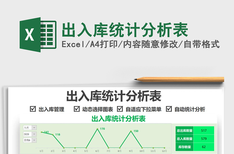 2025出入库统计分析表免费下载
