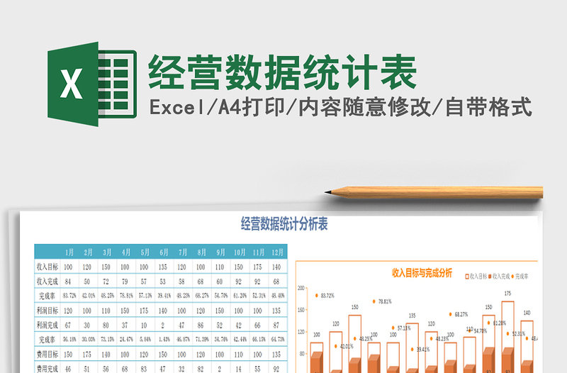 2025年经营数据统计表