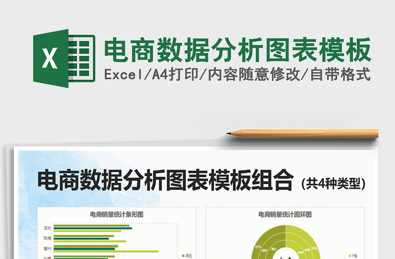 2025年电商数据分析图表模板