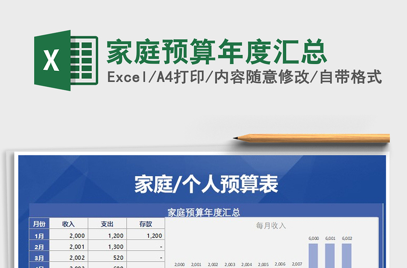 2025年家庭预算年度汇总