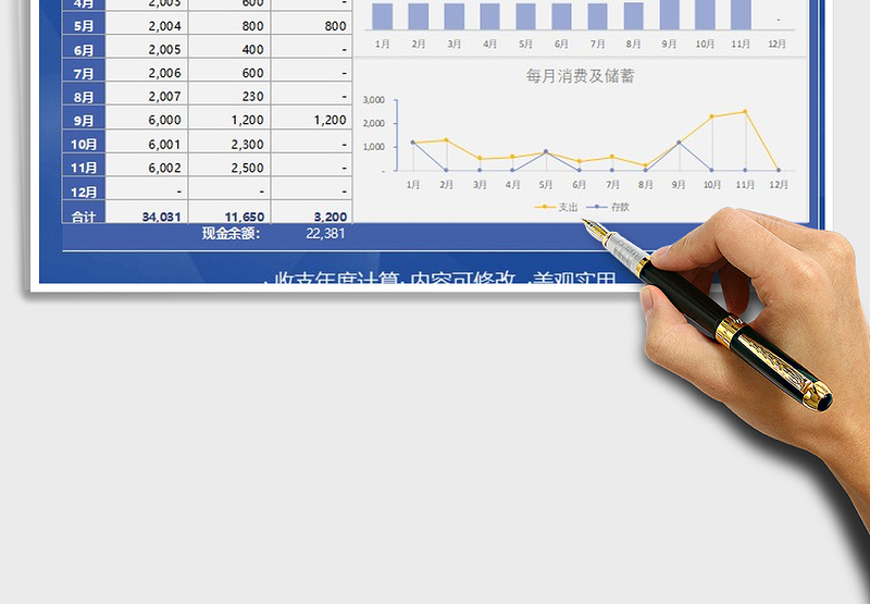 2025年家庭预算年度汇总