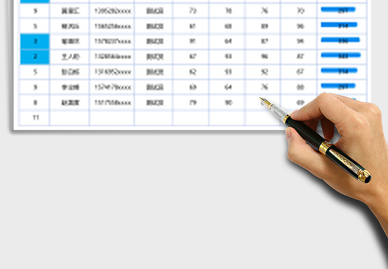 2025年招聘面试成绩自动排名