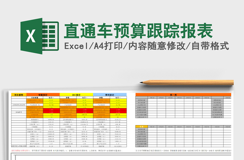 直通车预算跟踪报表