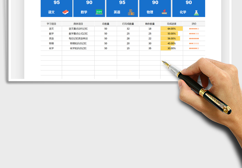 2025新学期规划表-学习计划表免费下载