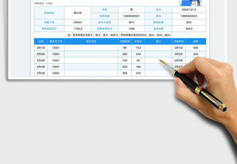 2025VIP客户信息档案管理表免费下载