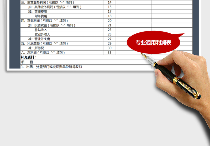 2025年通用利润表